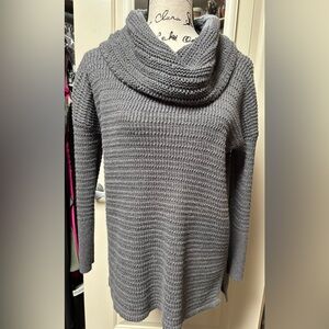 Style & Co. Gray Cowl Neck Sweater